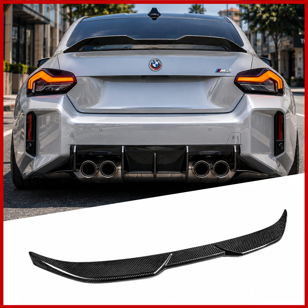 Boot Spoiler Fits BMW 2 Series G42 G87 M2 M Performance Carbon Fiber