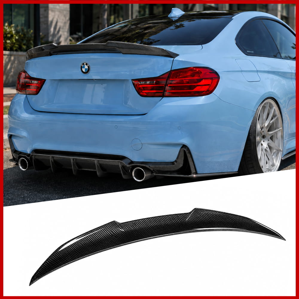 PSM Style Carbon Fiber Boot Spoiler Fits BMW 4 Series F36 Gran Coupe