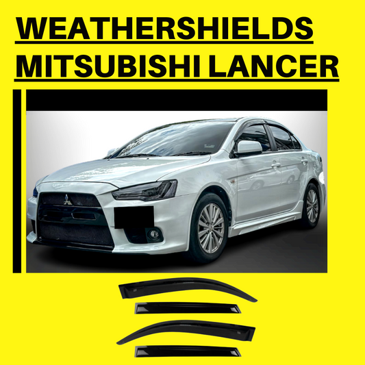 Weathershields (07-18) Mitsubishi Lancer CJ ES Evolution X Window Side Visors