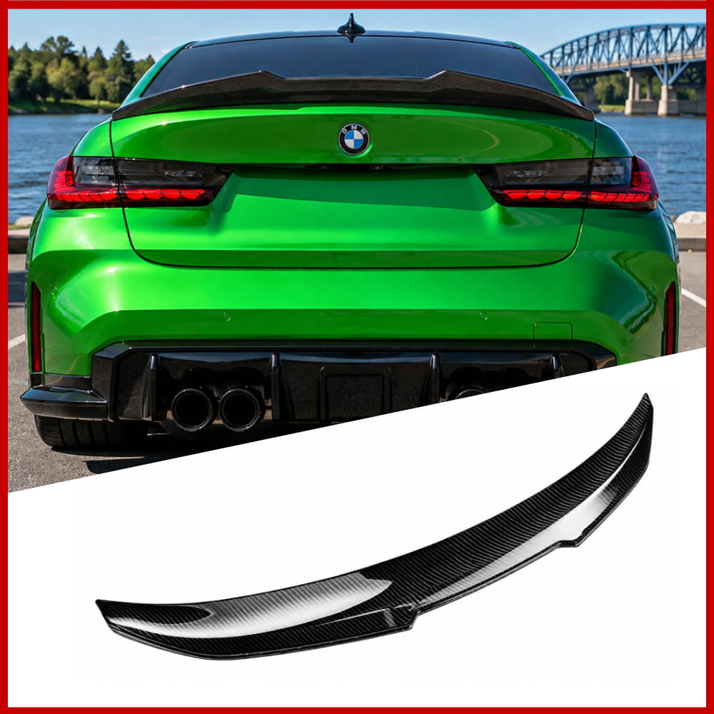 PSM Style Carbon Fiber Rear Boot Spoiler Fits BMW 3 Series G20 G80 M3