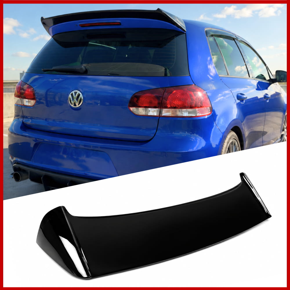 OSIR Style Rear Roof Spoiler Fits Volkswagen Golf MK6 GTI R Gloss Black