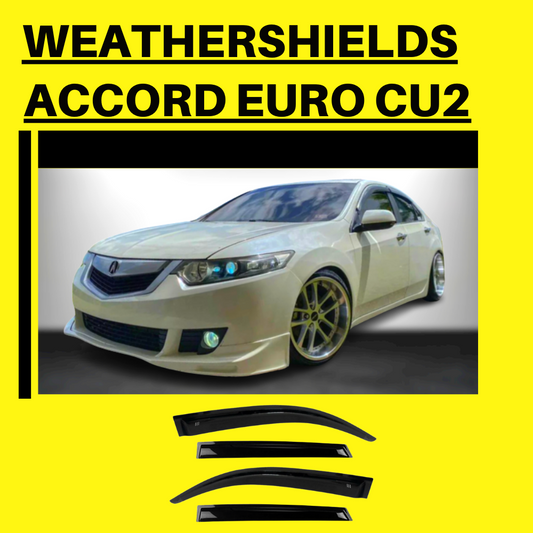 Weathershields For Honda Accord Euro CU2 (08-15) Window Side Visors