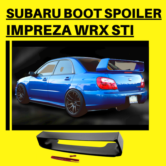 Rear Boot Spoiler Subaru Impreza (00-07) NON STI / STI WRX