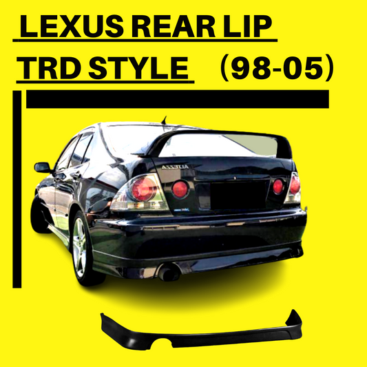 Rear Lip Lexus (98-05) IS200 IS300 ALTEZZA TRD Style