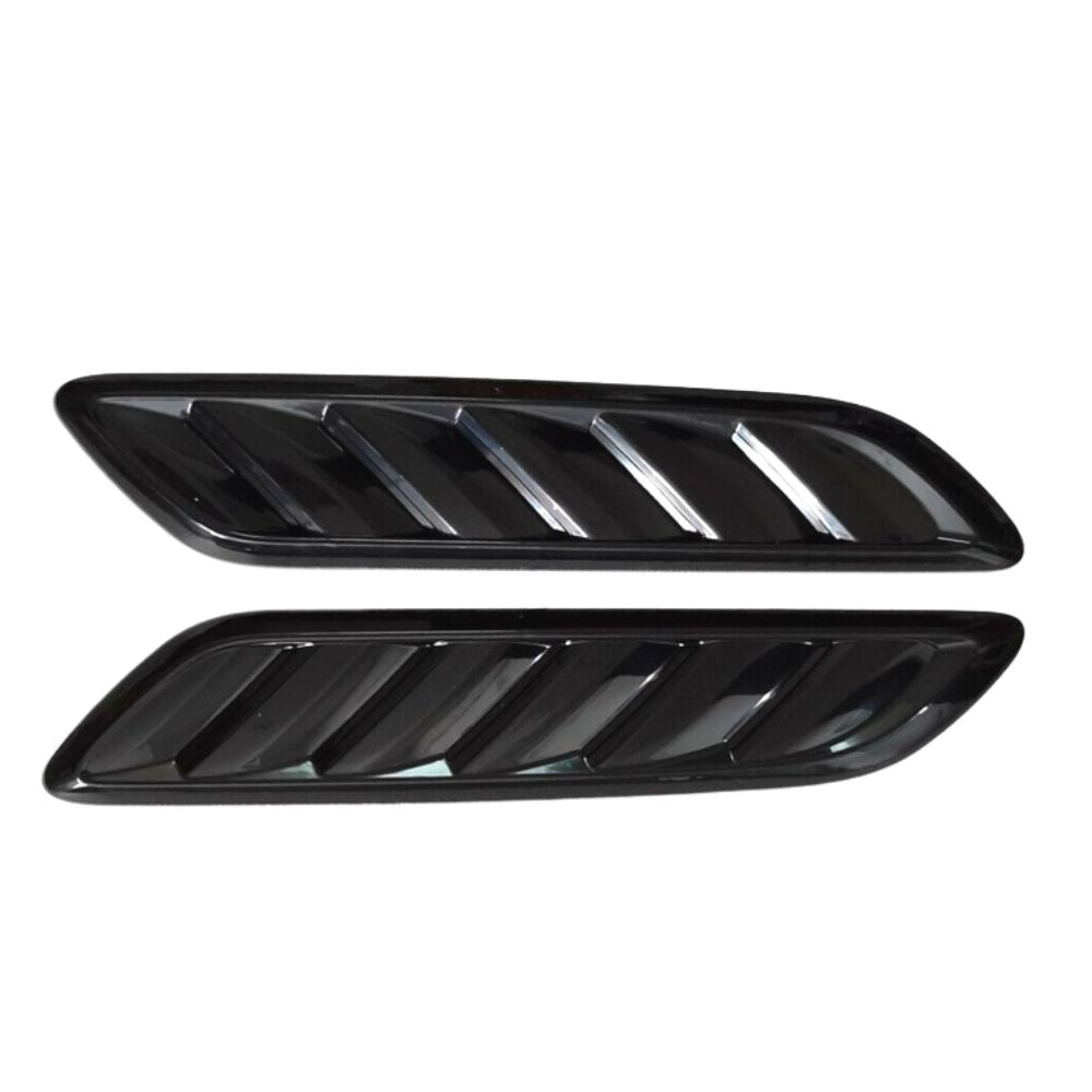 Holden Commodore VF VE Bonnet Vents GLOSS Black Stick On