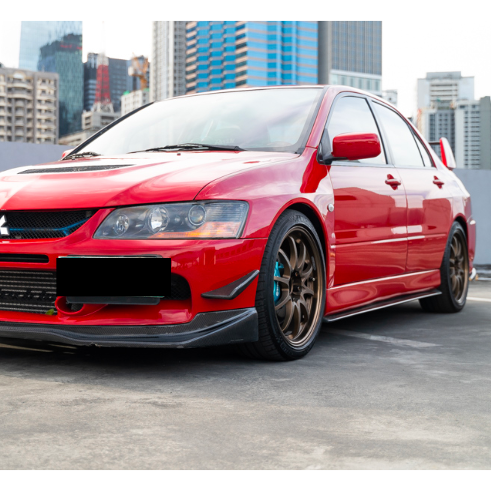 Mitsubishi Lancer EVOLUTION 7 8 9 Side Skirts Extension Panels DAMD STYLE