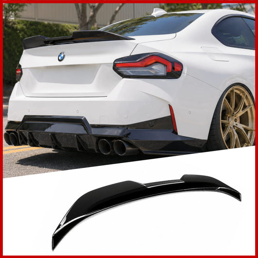 Rear Boot Spoiler Fits BMW 2 Series G42 G87 M2 MP Style Gloss Black