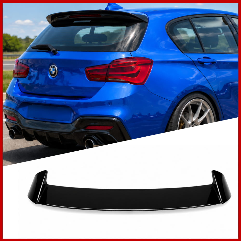Rear Roof Spoiler Fits BMW 1 Series F20 Hatch 11-19 Gloss Black