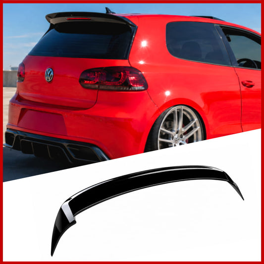 Rear Wing Spoiler Fits Volkswagen Golf MK6 GTI R Revosport Gloss Black
