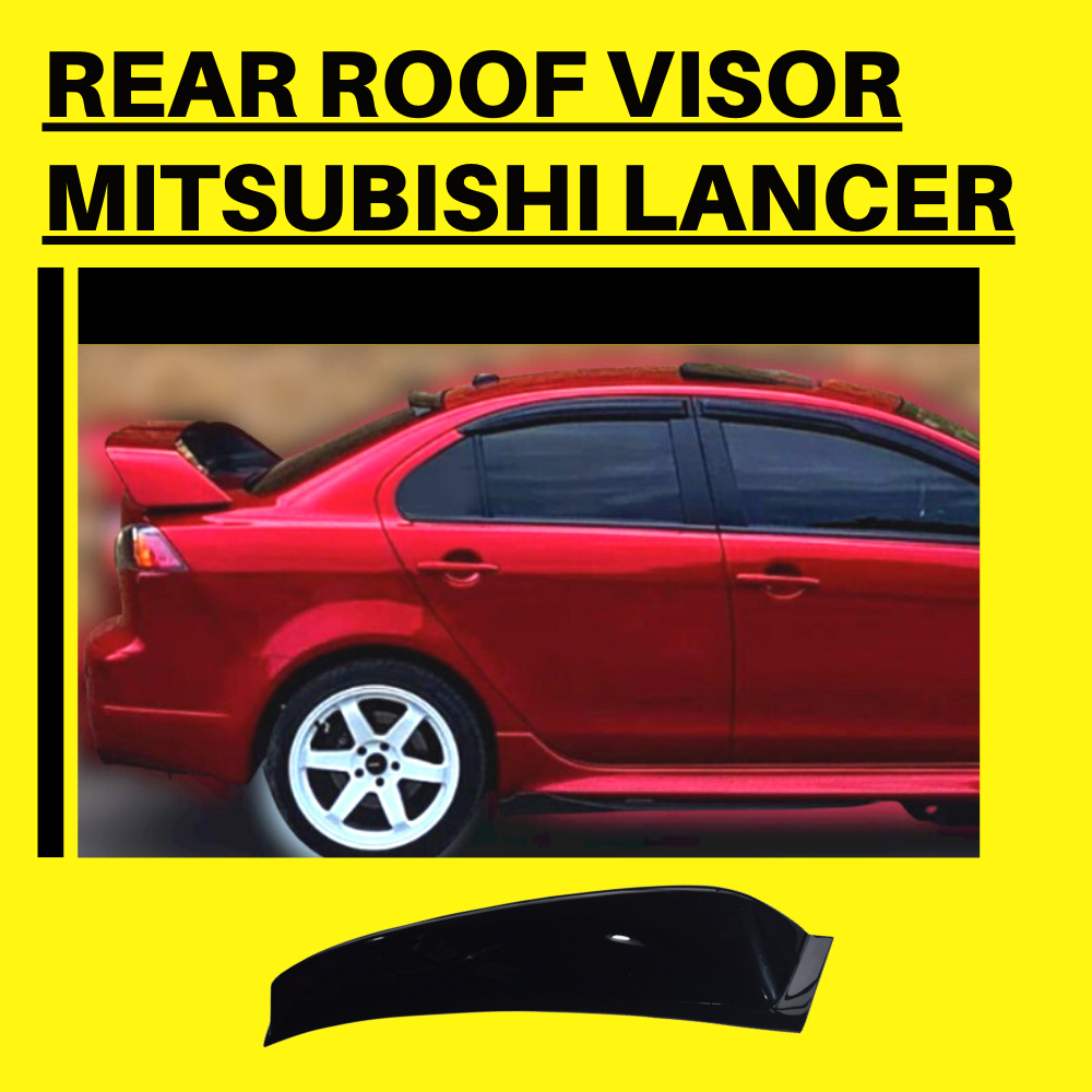 Rear Roof Visor For (07-18) Mitsubishi Lancer CJ ES Evolution X ...