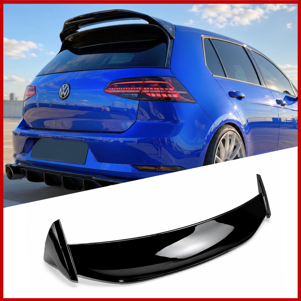 Rear Roof Spoiler Fits Volkswagen Golf MK7 MK7.5 GTI R ASPEC Gloss