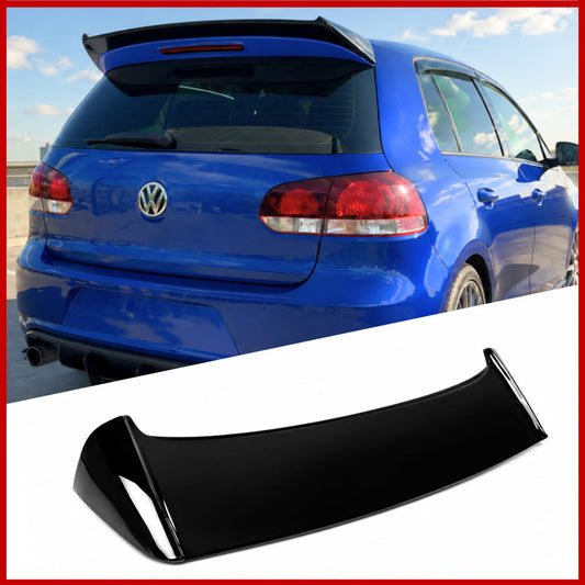 OSIR Style Rear Roof Spoiler Fits Volkswagen Golf MK6 GTI R Gloss Black