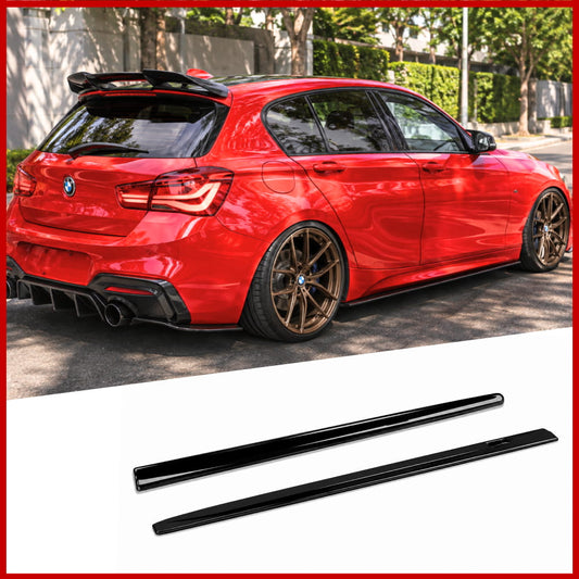 Side Skirt Extensions Fits BMW 1 Series F20 M Sport Performance Black