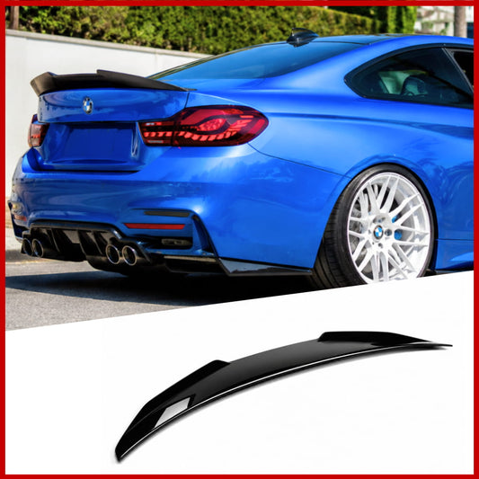 PSM Style Boot Lip Spoiler Fits BMW 4 Series F32 Coupe Gloss Black