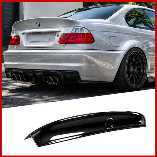 CSL Style Rear Spoiler Fits BMW 3 Series E46 Sedan Gloss Black