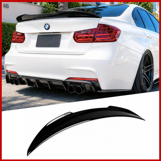 PSM Style Rear Boot Spoiler Fits BMW 3 Series F30 F80 M3 Gloss Black
